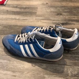 Old school blue adidas Clearance